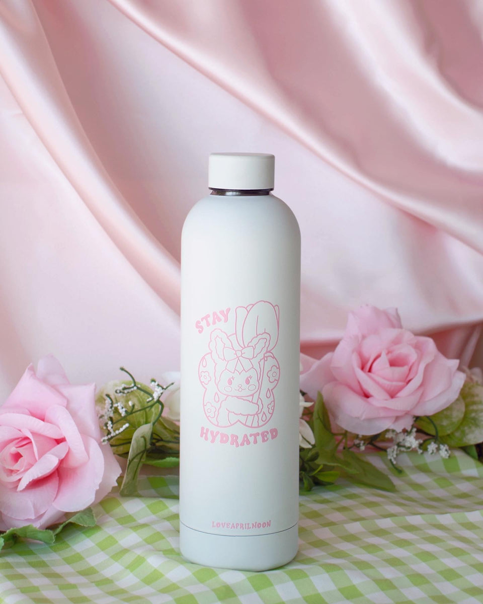 Stay Hydrated Bottle in White – LoveAprilMoon