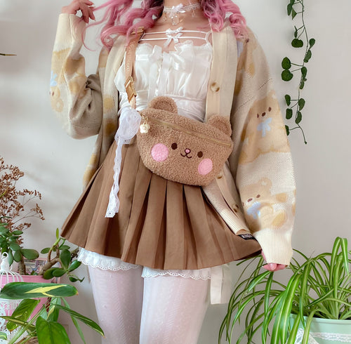 Brown Strawbeary Fanny Pack ♡