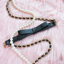 Bow and Pearl Bag Strap Set