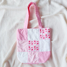 Pink Patch Quilted Tote Bag