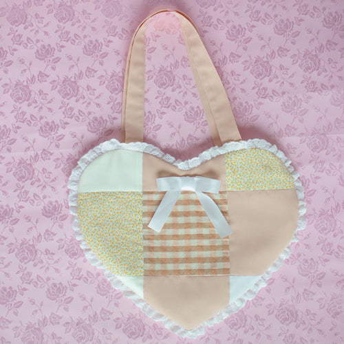 Neutral Patch Heart Bag ♡ Limited