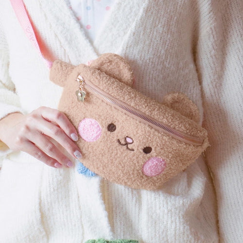 Brown Strawbeary Fanny Pack ♡