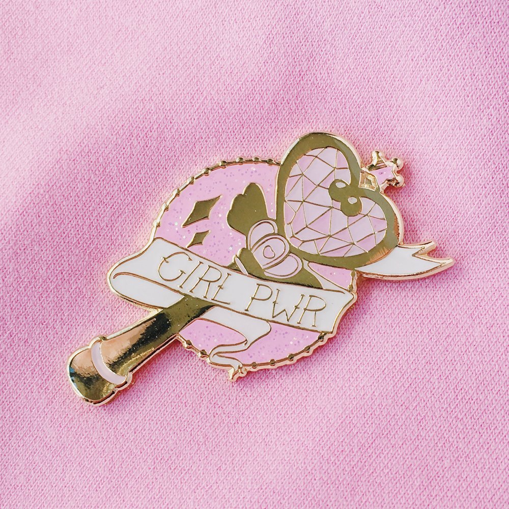 Girl Pwr Wand Pin - LoveAprilMoon