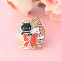 Cat Bakery Basket Pin