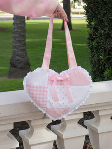 Pink Patch Heart Bag ♡ Limited